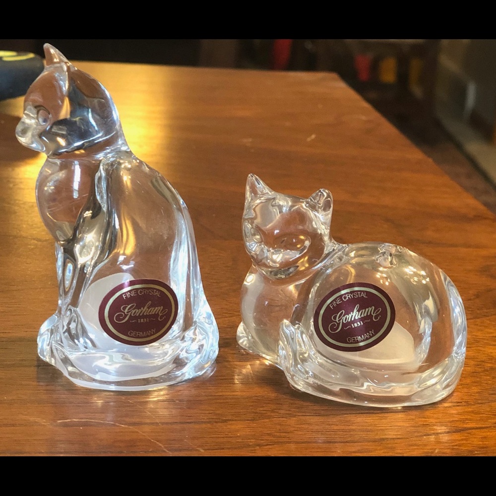 Gorham Crystal Salt and Pepper Shakers